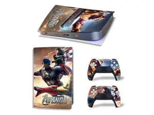 Captain America PS5 Digital Edition Skin Sticker Decal for PS5Console 2 Controllers PS5 Sticker Vinyl(TN-PS5Digital-2258) Captain America PS5 Digital Edition Skin Sticker Decal for PS5Console 2 Controllers PS5 Sticker Vinyl(TN-PS5Digital-2258)