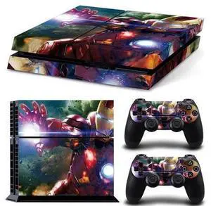 Iron Man Game Console Vinyl Skin Sticker for PS4 Controller GamePad Decal Frinti Protective Film(TN-PS4-1578) Iron Man Game Console Vinyl Skin Sticker for PS4 Controller GamePad Decal Frinti Protective Film(TN-PS4-1578)