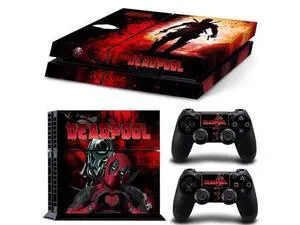 Deadpool Game Console Vinyl Skin Sticker for PS4 Controller GamePad Decal Frinti Protective Film(TN-PS4-2737) Deadpool Game Console Vinyl Skin Sticker for PS4 Controller GamePad Decal Frinti Protective Film(TN-PS4-2737)