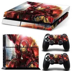 Iron Man Game Console Vinyl Skin Sticker for PS4 Controller GamePad Decal Frinti Protective Film(TN-PS4-1578) Iron Man Game Console Vinyl Skin Sticker for PS4 Controller GamePad Decal Frinti Protective Film(TN-PS4-1578)