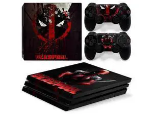 Deadpool Vinyl Skin Sticker for PS4 Pro Console 2 Controllers Decal Film Para Game Accessories(TN-P4Pro-5068) Deadpool Vinyl Skin Sticker for PS4 Pro Console 2 Controllers Decal Film Para Game Accessories(TN-P4Pro-5068)