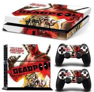 Deadpool Game Console Vinyl Skin Sticker for PS4 Controller GamePad Decal Frinti Protective Film(TN-PS4-2730) Deadpool Game Console Vinyl Skin Sticker for PS4 Controller GamePad Decal Frinti Protective Film(TN-PS4-2730)
