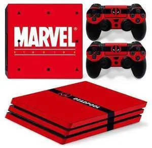 Deadpool Vinyl Skin Sticker for PS4 Pro Console 2 Controllers Decal Film Para Game Accessories(TN-P4Pro-5069) Deadpool Vinyl Skin Sticker for PS4 Pro Console 2 Controllers Decal Film Para Game Accessories(TN-P4Pro-5069)