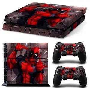 Deadpool Game Console Vinyl Skin Sticker for PS4 Controller GamePad Decal Frinti Protective Film(TN-PS4-2731) Deadpool Game Console Vinyl Skin Sticker for PS4 Controller GamePad Decal Frinti Protective Film(TN-PS4-2731)