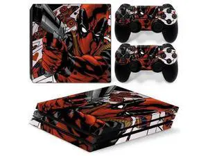 Deadpool Vinyl Skin Sticker for PS4 Pro Console 2 Controllers Decal Film Para Game Accessories(TN-P4Pro-5056) Deadpool Vinyl Skin Sticker for PS4 Pro Console 2 Controllers Decal Film Para Game Accessories(TN-P4Pro-5056)