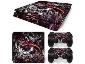 Venom Skin Sticker Protective Film for Slim PS4 PS4Slim Console 2 Controllers Accessories Para(TN-PS4Slim-2095) Venom Skin Sticker Protective Film for Slim PS4 PS4Slim Console 2 Controllers Accessories Para(TN-PS4Slim-2095)