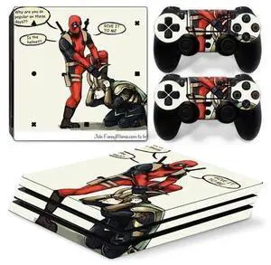 Deadpool Vinyl Skin Sticker for PS4 Pro Console 2 Controllers Decal Film Para Game Accessories(TN-P4Pro-5058) Deadpool Vinyl Skin Sticker for PS4 Pro Console 2 Controllers Decal Film Para Game Accessories(TN-P4Pro-5058)