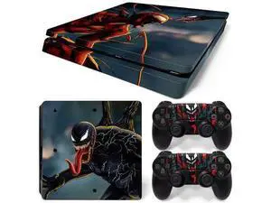 Venom Skin Sticker Protective Film for Slim PS4 PS4Slim Console 2 Controllers Accessories Para(TN-PS4Slim-2113) Venom Skin Sticker Protective Film for Slim PS4 PS4Slim Console 2 Controllers Accessories Para(TN-PS4Slim-2113)