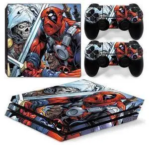 Deadpool Vinyl Skin Sticker for PS4 Pro Console 2 Controllers Decal Film Para Game Accessories(TN-P4Pro-5044) Deadpool Vinyl Skin Sticker for PS4 Pro Console 2 Controllers Decal Film Para Game Accessories(TN-P4Pro-5044)