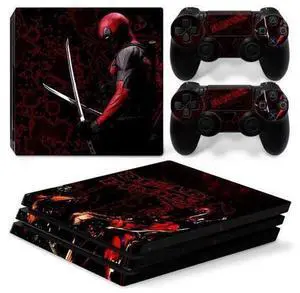 Deadpool Vinyl Skin Sticker for PS4 Pro Console 2 Controllers Decal Film Para Game Accessories(TN-P4Pro-5049) Deadpool Vinyl Skin Sticker for PS4 Pro Console 2 Controllers Decal Film Para Game Accessories(TN-P4Pro-5049)