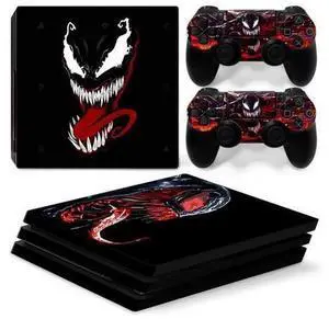 Venom Vinyl Skin Sticker for PS4 Pro Console 2 Controllers Decal Full Film Para Game Accessories(TN-P4Pro-7293) Venom Vinyl Skin Sticker for PS4 Pro Console 2 Controllers Decal Full Film Para Game Accessories(TN-P4Pro-7293)