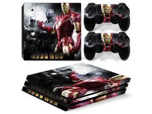 Iron Man Vinyl Skin Sticker for PS4 Pro Console 2 Controllers Decal Film Para Game Accessories(TN-P4Pro-0981) Iron Man Vinyl Skin Sticker for PS4 Pro Console 2 Controllers Decal Film Para Game Accessories(TN-P4Pro-0981)