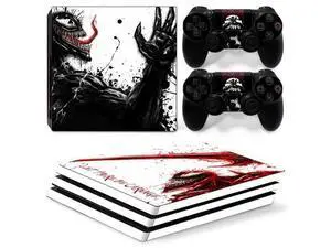 Venom Vinyl Skin Sticker for PS4 Pro Console 2 Controllers Decal Full Film Para Game Accessories(TN-P4Pro-7273) Venom Vinyl Skin Sticker for PS4 Pro Console 2 Controllers Decal Full Film Para Game Accessories(TN-P4Pro-7273)