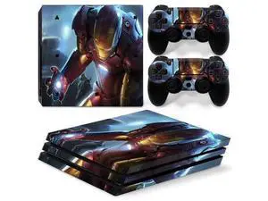 Iron Man Vinyl Skin Sticker for PS4 Pro Console 2 Controllers Decal Film Para Game Accessories(TN-P4Pro-0982) Iron Man Vinyl Skin Sticker for PS4 Pro Console 2 Controllers Decal Film Para Game Accessories(TN-P4Pro-0982)
