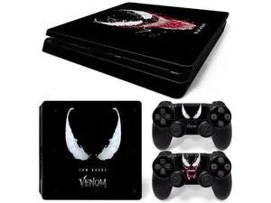 Venom Skin Sticker Protective Film for Slim PS4 PS4Slim Console 2 Controllers Accessories Para(TN-PS4Slim-2094) Venom Skin Sticker Protective Film for Slim PS4 PS4Slim Console 2 Controllers Accessories Para(TN-PS4Slim-2094)