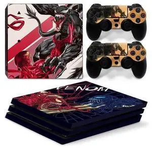 Venom Vinyl Skin Sticker for PS4 Pro Console 2 Controllers Decal Full Film Para Game Accessories(TN-P4Pro-7282) Venom Vinyl Skin Sticker for PS4 Pro Console 2 Controllers Decal Full Film Para Game Accessories(TN-P4Pro-7282)