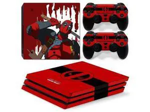 Deadpool Vinyl Skin Sticker for PS4 Pro Console 2 Controllers Decal Film Para Game Accessories(TN-P4Pro-5059) Deadpool Vinyl Skin Sticker for PS4 Pro Console 2 Controllers Decal Film Para Game Accessories(TN-P4Pro-5059)