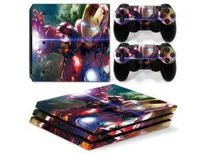 Iron Man Vinyl Skin Sticker for PS4 Pro Console 2 Controllers Decal Film Para Game Accessories(TN-P4Pro-0980) Iron Man Vinyl Skin Sticker for PS4 Pro Console 2 Controllers Decal Film Para Game Accessories(TN-P4Pro-0980)