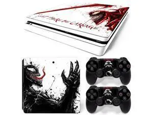 Venom Skin Sticker Protective Film for Slim PS4 PS4Slim Console 2 Controllers Accessories Para(TN-PS4Slim-2112) Venom Skin Sticker Protective Film for Slim PS4 PS4Slim Console 2 Controllers Accessories Para(TN-PS4Slim-2112)