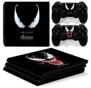 Venom Vinyl Skin Sticker for PS4 Pro Console 2 Controllers Decal Full Film Para Game Accessories(TN-P4Pro-7270) Venom Vinyl Skin Sticker for PS4 Pro Console 2 Controllers Decal Full Film Para Game Accessories(TN-P4Pro-7270)