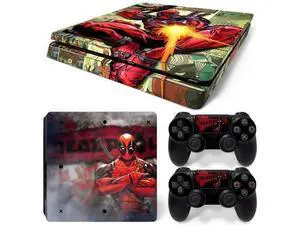 Deadpool Skin Sticker Protective Film for Slim PS4 PS4Slim Console Controller Accessories GamePad Para(TN-PS4Slim-1011) Deadpool Skin Sticker Protective Film for Slim PS4 PS4Slim Console Controller Accessories GamePad Para(TN-PS4Slim-1011)
