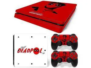 Deadpool Skin Sticker Protective Film for Slim PS4 PS4Slim Console Controller Accessories GamePad Para(TN-PS4Slim-1015) Deadpool Skin Sticker Protective Film for Slim PS4 PS4Slim Console Controller Accessories GamePad Para(TN-PS4Slim-1015)