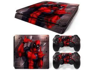 Deadpool Skin Sticker Protective Film for Slim PS4 PS4Slim Console Controller Accessories GamePad Para(TN-PS4Slim-1005) Deadpool Skin Sticker Protective Film for Slim PS4 PS4Slim Console Controller Accessories GamePad Para(TN-PS4Slim-1005)