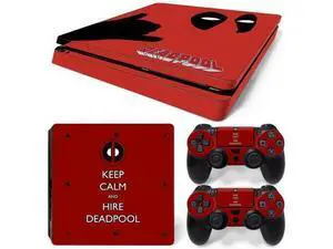 Deadpool Skin Sticker Protective Film for Slim PS4 PS4Slim Console Controller Accessories GamePad Para(TN-PS4Slim-1014) Deadpool Skin Sticker Protective Film for Slim PS4 PS4Slim Console Controller Accessories GamePad Para(TN-PS4Slim-1014)