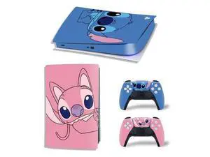 Stitch Vinyl Skin Sticker For PS5Digital PS5 Game Console Handle Protective Film(TN-PS5Digital-3656) Stitch Vinyl Skin Sticker For PS5Digital PS5 Game Console Handle Protective Film(TN-PS5Digital-3656)