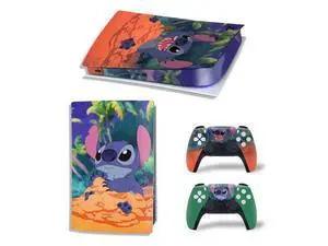Stitch Vinyl Skin Sticker For PS5Digital PS5 Game Console Handle Protective Film(TN-PS5Digital-3655) Stitch Vinyl Skin Sticker For PS5Digital PS5 Game Console Handle Protective Film(TN-PS5Digital-3655)