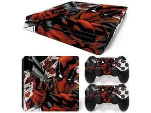 Deadpool Skin Sticker Protective Film for Slim PS4 PS4Slim Console Controller Accessories GamePad Para(TN-PS4Slim-1012) Deadpool Skin Sticker Protective Film for Slim PS4 PS4Slim Console Controller Accessories GamePad Para(TN-PS4Slim-1012)