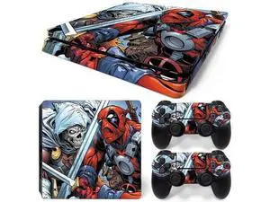 Deadpool Skin Sticker Protective Film for Slim PS4 PS4Slim Console Controller Accessories GamePad Para(TN-PS4Slim-1013) Deadpool Skin Sticker Protective Film for Slim PS4 PS4Slim Console Controller Accessories GamePad Para(TN-PS4Slim-1013)