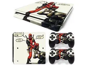 Deadpool Skin Sticker Protective Film for Slim PS4 PS4Slim Console Controller Accessories GamePad Para(TN-PS4Slim-1009) Deadpool Skin Sticker Protective Film for Slim PS4 PS4Slim Console Controller Accessories GamePad Para(TN-PS4Slim-1009)