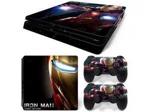 Iron Man Skin Sticker Protective Film for Slim PS4 Slim Console Controller Accessories GamePad Para(TN-PS4Slim-5798) Iron Man Skin Sticker Protective Film for Slim PS4 Slim Console Controller Accessories GamePad Para(TN-PS4Slim-5798)