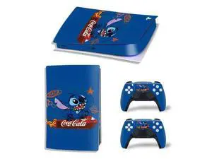 Stitch Vinyl Skin Sticker For PS5Digital PS5 Game Console Handle Protective Film(TN-PS5Digital-3651) Stitch Vinyl Skin Sticker For PS5Digital PS5 Game Console Handle Protective Film(TN-PS5Digital-3651)
