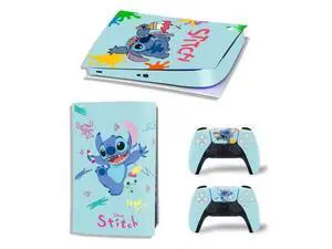 Stitch Vinyl Skin Sticker For PS5Digital PS5 Game Console Handle Protective Film(TN-PS5Digital-3649) Stitch Vinyl Skin Sticker For PS5Digital PS5 Game Console Handle Protective Film(TN-PS5Digital-3649)