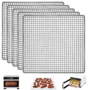 Dehydrator Mesh Trays for COSORI Food Dehydrator 5 Stainless Steel Trays Dryer Machine, 9.6''x9''x0.8'' INCH Food Dehydrator Accessories Dehydrator Rack Replacement Parts Dehydrator Mesh Trays for COSORI Food Dehydrator 5 Stainless Steel Trays Dryer Machine, 9.6''x9''x0.8'' INCH Food Dehydrator Accessories Dehydrator Rack Replacement Parts