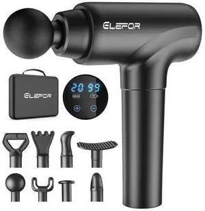 Massage Gun Deep Tissue,Percussion Back Massager Gun for Athletes Muscle Massage Gun for Pain Relief with 8 Massage Heads & 20 Speeds (Matte Black) Massage Gun Deep Tissue,Percussion Back Massager Gun for Athletes Muscle Massage Gun for Pain Relief with 8 Massage Heads & 20 Speeds (Matte Black)