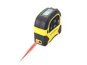 2-in-1 Laser Tape Measure - 130 Ft/40 m Digital Tape Measure & 16 Ft/5 m Measuring Tape Tool with Magnetic Hook, Pythagorean, Area, Volume, LCD Screen for Construction & Woodworker (M/in/Ft Unit) 2-in-1 Laser Tape Measure - 130 Ft/40 m Digital Tape Measure & 16 Ft/5 m Measuring Tape Tool with Magnetic Hook, Pythagorean, Area, Volume, LCD Screen for Construction & Woodworker (M/in/Ft Unit)
