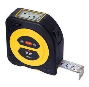 Digital Tape Measure 16ft/5m, 25mm Wide Blade Retractable Measuring Tape with Easy Read LCD Screen, 9 Data Memory, 2-in-1 Auto Lock Metric and Imperial Units Digital Tape Measure 16ft/5m, 25mm Wide Blade Retractable Measuring Tape with Easy Read LCD Screen, 9 Data Memory, 2-in-1 Auto Lock Metric and Imperial Units