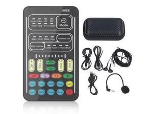 I9 Voice Changer Set, Mini Live Broadcast Voice Disguiser, Portable Sound Board Voice Changer, 8 Different Sounds/Sound Effects, for iOS, for Android (English Version) I9 Voice Changer Set, Mini Live Broadcast Voice Disguiser, Portable Sound Board Voice Changer, 8 Different Sounds/Sound Effects, for iOS, for Android (English Version)