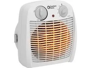 CZ45E 750/1,500-Watt Fan-Forced Personal Heater with Adjustable Thermostat, Overheat Protection, Safety Tip-Over Switch, Energy Save Features, and Convenient Carry Handle, White CZ45E 750/1,500-Watt Fan-Forced Personal Heater with Adjustable Thermostat, Overheat Protection, Safety Tip-Over Switch, Energy Save Features, and Convenient Carry Handle, White