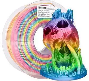Silk PLA Filament Multicolor, 3D Printer Filament Rainbow PLA Filament 1.75mm +/- 0.02mm, 3D Printing Filament 1kg/2.2lbs Silk PLA Filament Multicolor, 3D Printer Filament Rainbow PLA Filament 1.75mm +/- 0.02mm, 3D Printing Filament 1kg/2.2lbs