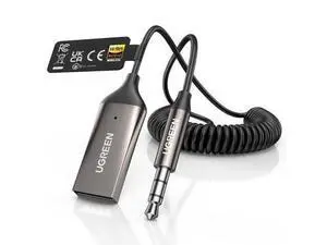 Aux to Bluetooth 6.0 Car Adapter with LDAC, 3.5mm Aux Adapter Built-in Microphone, Car Bluetooth Audio Receiver for Hands-Free Calls Compatible with Speaker & Home Audio Aux to Bluetooth 6.0 Car Adapter with LDAC, 3.5mm Aux Adapter Built-in Microphone, Car Bluetooth Audio Receiver for Hands-Free Calls Compatible with Speaker & Home Audio
