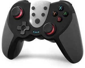 Switch Controller,Wireless Switch Pro Controller for Nintendo Switch/Switch Lite/Switch OLED/PC,with Dual Vibration,Turbo,6-Axis Gyro Sensor,Wake-Up Black Switch Controller,Wireless Switch Pro Controller for Nintendo Switch/Switch Lite/Switch OLED/PC,with Dual Vibration,Turbo,6-Axis Gyro Sensor,Wake-Up Black