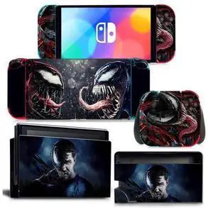 Venom Skin Sticker Decal for Switch Console Controller Dock Skin Vinyl(2188) Venom Skin Sticker Decal for Switch Console Controller Dock Skin Vinyl(2188)