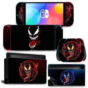 Venom Skin Sticker Decal for Switch Console Controller Dock Skin Vinyl(2189) Venom Skin Sticker Decal for Switch Console Controller Dock Skin Vinyl(2189)