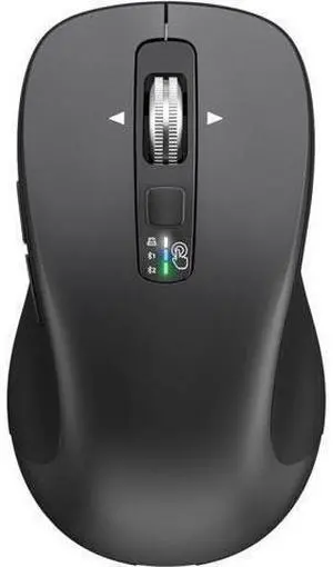 Wireless Bluetooth Mouse (USB + BT1 + BT2) Full Size 4-Way Scrolling Multi-Device Silent Mouse for Computer Laptop iPad MacBook (Grey) Wireless Bluetooth Mouse (USB + BT1 + BT2) Full Size 4-Way Scrolling Multi-Device Silent Mouse for Computer Laptop iPad MacBook (Grey)