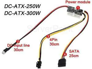 Aomoproing DC-ATX-250W DC-ATX-300W Power Supply Module Switch ATX 24Pin mini ITX PSU pico DC input 6Pin 12V high power pico Aomoproing DC-ATX-250W DC-ATX-300W Power Supply Module Switch ATX 24Pin mini ITX PSU pico DC input 6Pin 12V high power pico