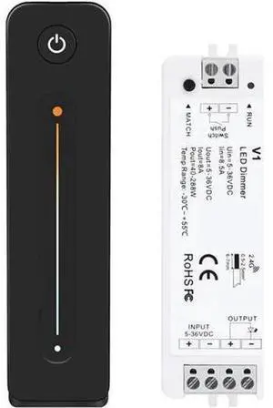 Aomoproing LED Dimmer 12V 5V 24V 36V 8A PWM Wireless RF Switch With 2.4G Brightness Adjustment Contact Remote For Led Single Color Strip Aomoproing LED Dimmer 12V 5V 24V 36V 8A PWM Wireless RF Switch With 2.4G Brightness Adjustment Contact Remote For Led Single Color Strip